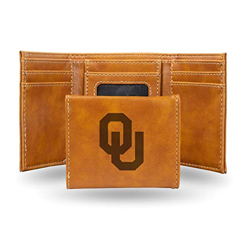 Image of Rico Industries NCAA Laser Engraved Trifold Laser Engraved Tri-Fold Wallet - Men's Accessory