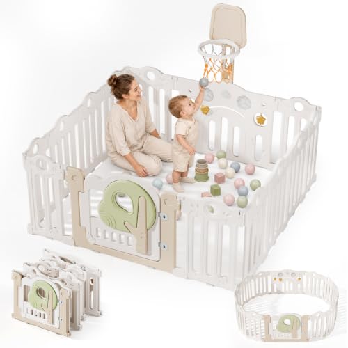 SOFTHOM Parque infantil plegable de plástico
