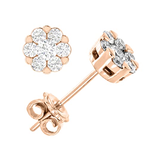 Boucles d'oreilles Multi-Stud en diamant de laboratoire pur VS1 d'exception