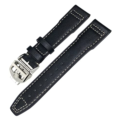Bracelet montre cuir véritable résistant pour IWC Mark XVIII contre l'usure