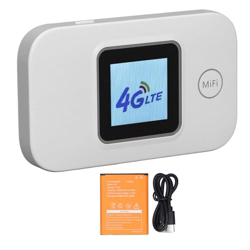 Image of 4G LTE Mobile WiFi Router, 3000 Mah Ku Portable WiFi Hotspot for Laptops for Phones