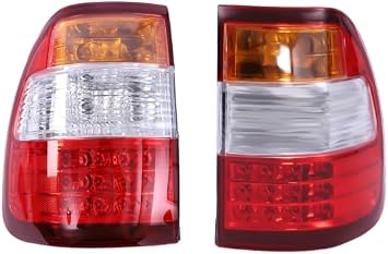 For 1998-2007Toyota Land Cruiser Outer Taillights PC Taillight Assemblies Left Rear Outer Tail Light Rear Lamp Brake for 1998-2007Toyota Land Cruiser Tail lamp Assembly Pair of Taillights