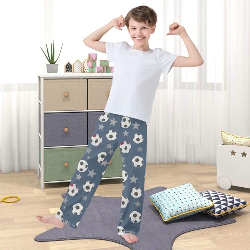 Pajama Pants Soccer Star Pattern Long Sleep Pants Lounge Bottoms3