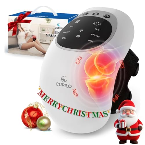 CuPiLo Knee Massager with Heat - HSA Eligible,Heating and Vibrating Pain Relief Knee Massager for...