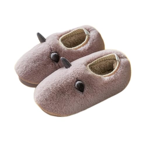 JCPQDWTD Pantoufles Hommes Hommes et Femmes Ameublement Amoureux d'intérieur Mignon Peluches Épaissir Chaussures de coton Toux Toux(Purple,44-45 (suit 43-44))