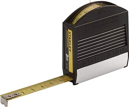 Stanley 1-32-125"Panoramic" Tape Measure, Yellow/Black, 3 m/12.7 mm