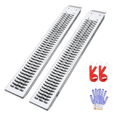 BEJONI 59" Steel Loading Ramps, 880Lbs Capacity per Pair,