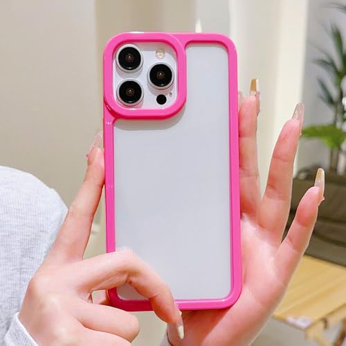 Coque iPhone 11 Pro Max protection anti-rayures transparente à contour rouge TPU