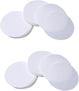 200piezas Discos De Filtración Cualitativa De Paquete De Unidades Filtro Para Químicas Color Blanco