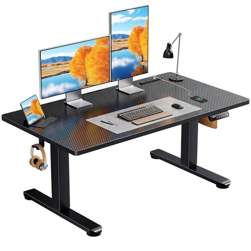 ErGear �d�����~���f�X�N ���[�^�C�v ����48-72cm �R���Z���g&USB�|�[�g�t�� ���[�f�X�N ���֎q�� 4�p�^�[�������������[�@�\ �É� ���[�t�b�N�t�� �p�\�R���f�X�N �e�[�u�� �d���� �Q�[�~���O�f�X�N�y��120 x ���s��60 x ����48