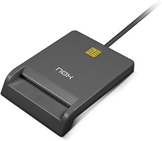 NOX XTREME PRODUCTS Citizen Electronic Card Reader -NXLITECARDID- Compatible with Cartão de Cidadão (Portugal) and Electronic DNI (Spain). USB 2.0 connection, Dimensions 65x85x18mm, Colour Black