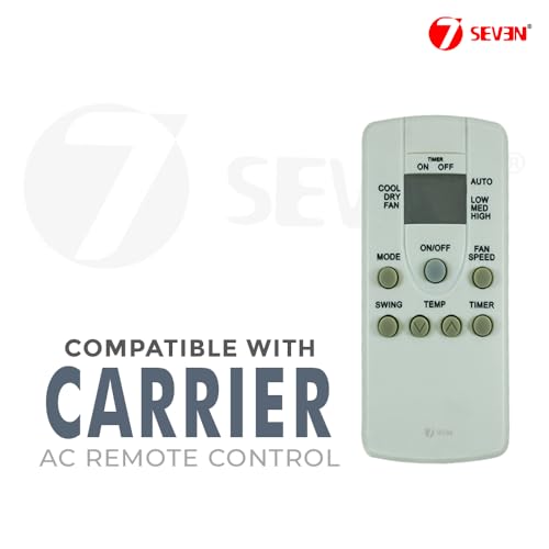 Image of 7SEVEN Compatible for Carrier Ac Remote Original Model 167 Suitable for Split and Window Air Conditioner of 1 1.5 2 Ton Carrier ac