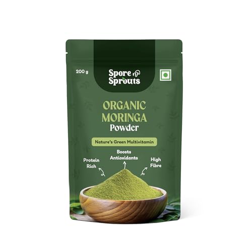 Image of Organic Moringa Powder - 200g, Essential Nutrition Superfood, Helps Naturally Boost Energy Levels, Improves Stamina & Vitality, Rich In Vitamins & Minerals