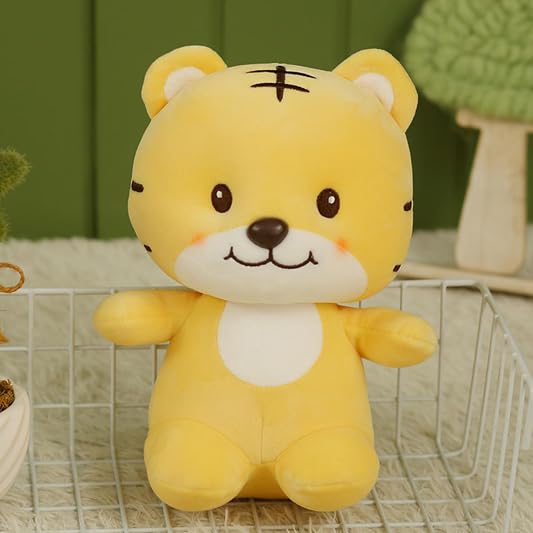 Image of SCOOBA Baby Tiger Yellow Soft Toys for Kids Babies 25cm (Baby Tiger Yellow)