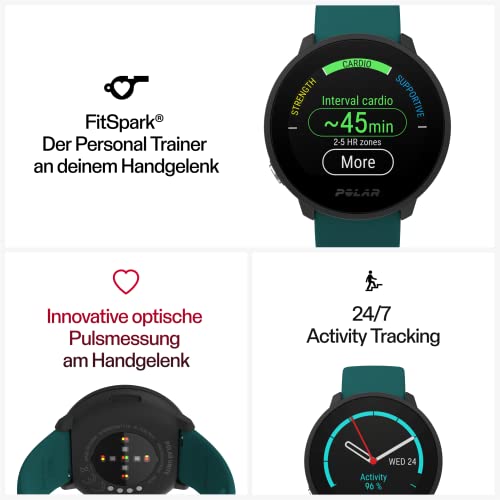 Polar Unite - Relógio Fitness, Monitor de Frequência Cardíaca no punho, Rastreador de Atividades, Mo