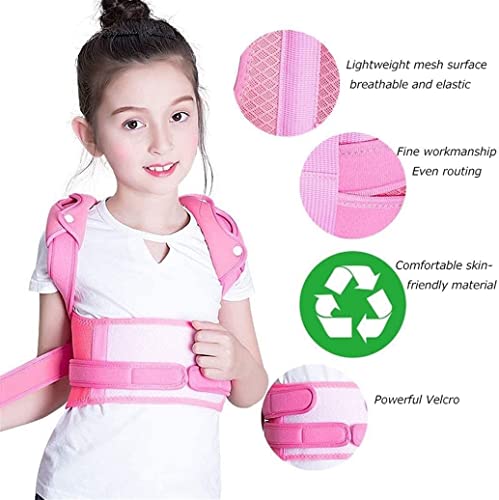 Correcteur de posture enfants rose taille S avec support spine de correction