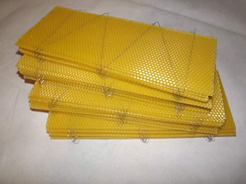 40 x Wired Super Foundation - 40 Sheets - for British National Supers - 100% Beeswax