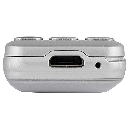 Image of KECHAODA A27 Keypad Dual Sim Mini Mobile Phone with External Memory Slot 1.68cm (0.66 inch) Display Only Mobile Phone & Charging Cable in Box, Battery,No Charger - Silver