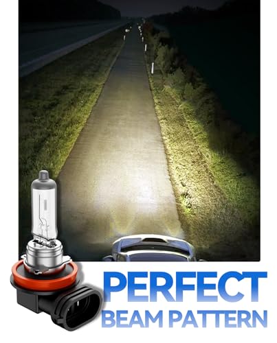 H11 Halogen Headlight Bulb - 2Pcs 55W Halogen Bulbs Replacement for Car Headlight Bulb 12V Amber Yellow, 2 Pack - Image 4
