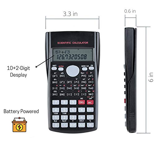 Image of Mr. Pen Scientific 2 Line Calculator - Fraction & College Math Calculator f | or Students & Engineers