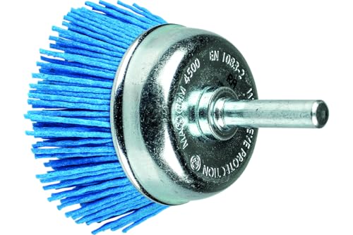 PFERD TOOLS Topfbürste ungezopft TBU fein (BLUE) | Ø 50 mm Schaft-Ø 6 mm BLUE-Filament-Ø 1,10 mm | â€¦ – Miniatur