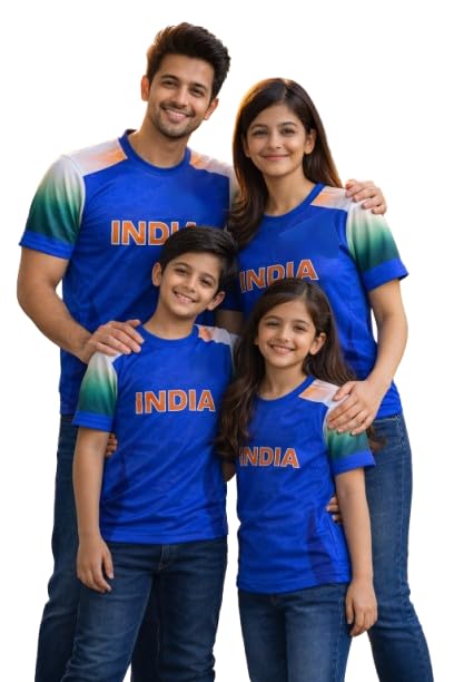 Personalized India Cricket Jersey for Men Women Kids Breathable Sports Tee 780 Personalized India Cricket Jersey for Men Women Kids Breathable Sports Tee 780
