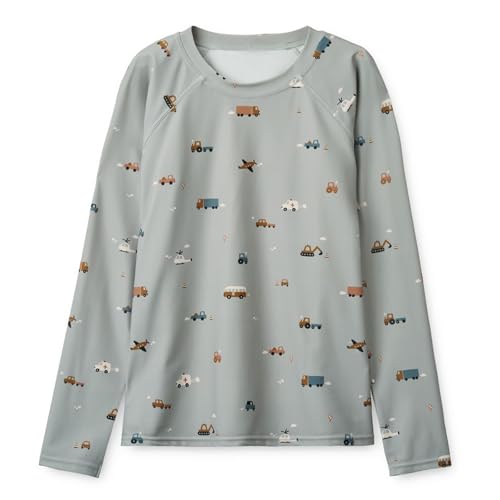 Image of Girls and Boys Long Sleeve Rash Guard Shirt Neutral Swim Shirts