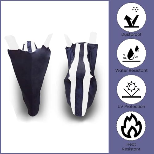Image of Mototrance All Weather Protection Two Wheeler Cover for All Bikes /Royal Enfiled /Upto Pulsar 160CC to 350CC | Anti Dust, Water Resistant, Heat Resistant, UV Proof with Mirror Pocket | Arc White