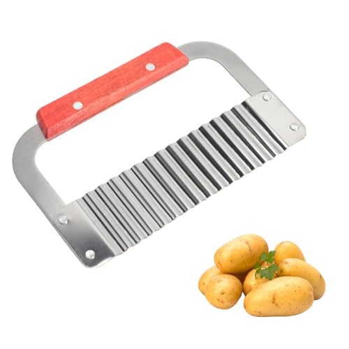 ZRUEWOT Edelstahl Seifenschneider Crinkle Wachsschneider Mit...