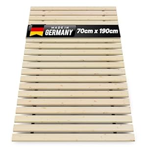 TUGA - Holztech Rollrost 70 x 190 cm 20mm 300kg Lattenrost Rolllattenrost Premium Qualitätsarbeit aus Deutschland