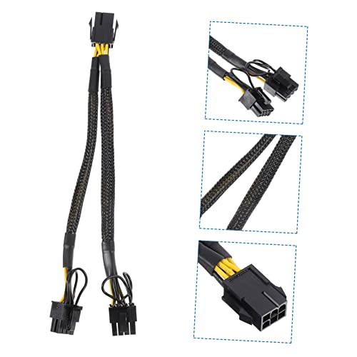 Adaptador de Cable de Alimentación Pcie Doble GPU Extensión 4 Piezas 4