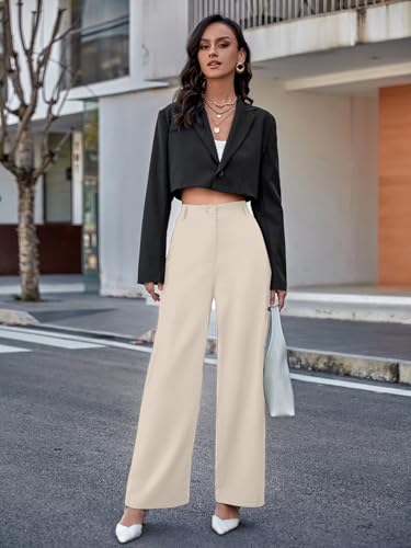 Image of Aahwan Women's & Girls' High Waist Wide Leg Pants