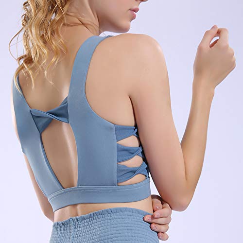 pedkit Sutiã esportivo feminino de secagem rápida push-up à prova de choque acolchoado corta-top bon