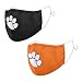 Produktbild Top of the World NCAA Clemson Tigers Unisex Team Icon Gesichtsmaske, 2er-Pack, Clemson Tigers Orange, Einheitsgröße
