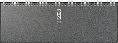 rido/idé Wochenkalender Modell septant 2023 Blattgröße 30,5 x 10,5 cm grau, 7036133903 Cover