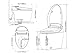 Homary Modern Smart Toilet, One-Piece 1.27 GPF Toilet Intelligent Elongated Bidet Toilet Auto Flush, Foot Sensor Operation, Heated Seat, Warm Water and Dry, Air Dryer, Digital Display
