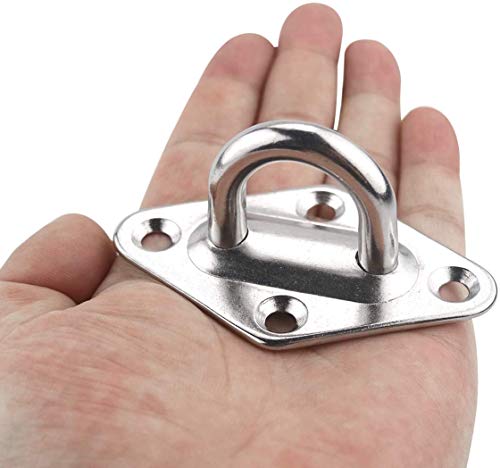 TooTaci 1000lb Capacity Hammock Hooks Heavy Duty, Hammock Hanging Kit with Screw Bolts, Stainless Steel Hammocks Wall Mount Kit, Ceiling Hook for Indoor Outdoor, Swing Chairs Hanging