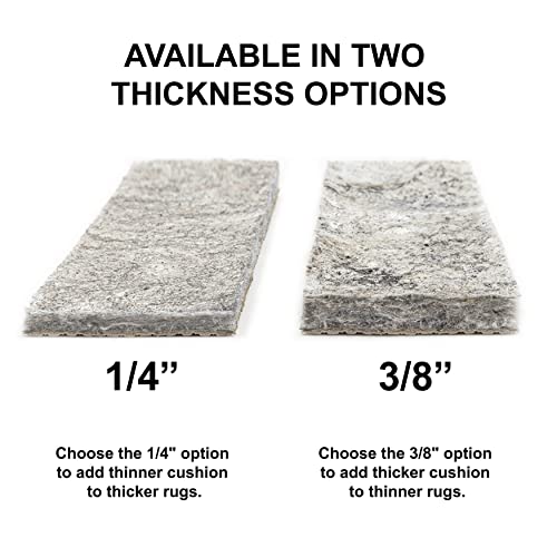 Mohawk Home 8' x 10' Non Slip Rug Pad Gripper 1/4 Thick Dual Surface Felt + Rubber Gripper - Safe for All Floors Mohawk Home 8' x 10' Non Slip Rug Pad Gripper 1/4 Thick Dual Surface Felt + Rubber Gripper - Safe for All Floors