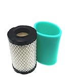 MOWFILL 796031 Air Filter Replace for BS 992376 590825 591334 594201 OEM Air Cleaner Cartridge with 797704 Pre Filter Fits Lawn Mower Air Cleaner Element