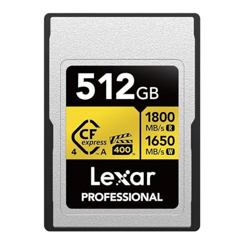 Image of Lexar Gold Series Professional 512GB CFexpress 4.0 Type-A Memory Card
