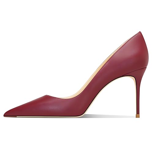 Image of Women's Pointed Toe Stiletto High Heel Pumps 3.15IN Slip-On Party Wedding Evening Shoes