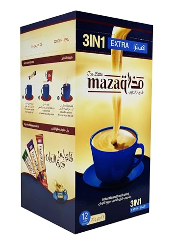 Bebida instantánea de té latte 3x1 natural 12 sachets
