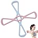 Fascia Elastica Fitness a Forma di 8 Elastica Sagomata Corda 2 Pezzi Fascia Elastica per Yoga a Forma di 8 Fasce di Resistenza con Maniglie Pull Per Il Torace Fasce Elastiche Per Esercizi 15 inch