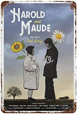 ハロルドとモードの錫のサインヴィンテージアート鉄の絵画錆びたポスターの壁の装飾面白いアルミプラーク防ぐグレア8x12インチのサムネイル
