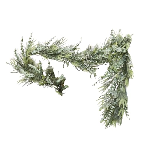 Lainiaoly Weihnachtsgirlande Grün Silber