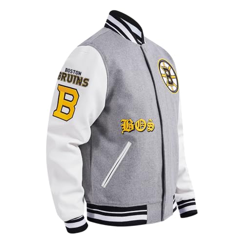Image of Pro Standard Mens NHL Old English Varsity Jacket