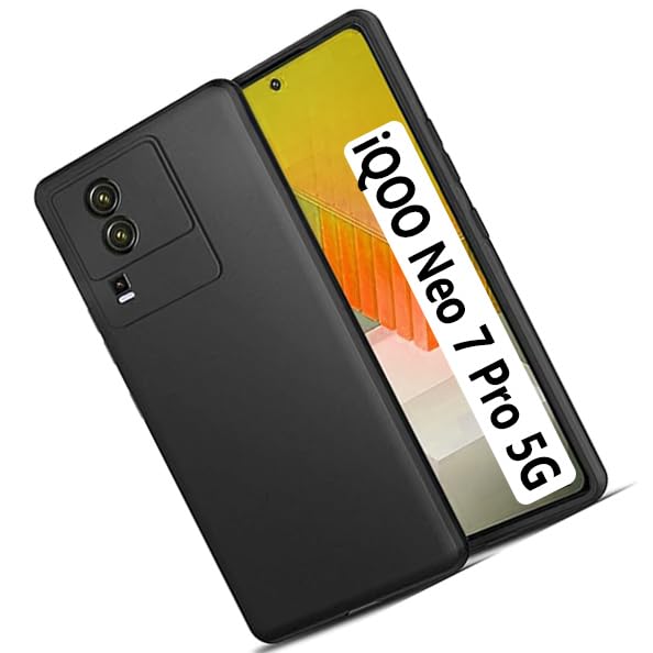 COBERTA Back Cover for iQOO Neo 7 Pro 5G Back Cover Case - Black Silicon (B0CQRKDBY5) Amazon Price History, Amazon Price Tracker