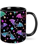 Bat Coffee Mug 11OZ Funny Mugs Ceramic Tea Cup with Handle Novelty Gifts for Women for Home Office Travel