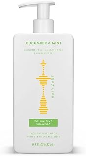 𝒩𝒶'𝓉𝒾~𝓋𝑒𝕊 Lightweight Volumizing Shampoo with Refreshing Cucumber & Mint, Healthier-Looking Hair, 16.5 oz (Pack of 01)
