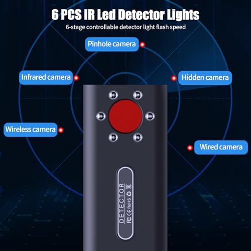 Anti-Spion Detektor - Bärbar Kamera och GPS Scanner för Kontor och Hotell